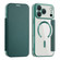 iPhone 17 Pro Max Shield MagSafe RFID Anti-theft Leather Phone Case - Green