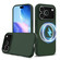 iPhone 17 Pro Max Shockproof Silicone Magsafe Phone Case - Dark Green