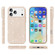 iPhone 17 Pro Max Shockproof Terminator Glitter Powder Phone Case - Gold