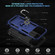 iPhone 17 Pro Max Shockproof TPU Hybrid PC Phone Case with Holder - Blue