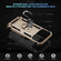 iPhone 17 Pro Max Shockproof TPU Hybrid PC Phone Case with Holder - Gold