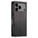 iPhone 17 Pro Max Side Buckle Magnetic Frosted Leather Phone Case - Black