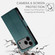 iPhone 17 Pro Max Side Buckle Magnetic Frosted Leather Phone Case - Dark Green