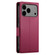 iPhone 17 Pro Max Side Buckle Magnetic Frosted Leather Phone Case - Wine Red