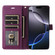 iPhone 17 Pro Max Six Card Slots Buckle Leather Phone Case with Lanyard - Purple