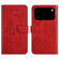 iPhone 17 Pro Max Skin Feel Butterfly Embossed Flip Leather Phone Case - Red