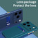 iPhone 17 Pro Max Skin Feel Card Contrast Color Button TPU Phone Case - Dark Green