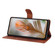 iPhone 17 Pro Max Skin Feel Embossed Feather Leather Phone Case - Brown