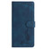 iPhone 17 Pro Max Skin Feel Embossed Feather Leather Phone Case - Dark Blue