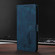 iPhone 17 Pro Max Skin Feel Embossed Feather Leather Phone Case - Dark Blue