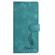 iPhone 17 Pro Max Skin Feel Embossed Feather Leather Phone Case - Green