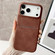 iPhone 17 Pro Max Skin Feel Sheepskin Card Slot Phone Case - Brown