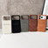 iPhone 17 Pro Max Skin Feel Sheepskin Card Slot Phone Case - Grey