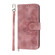 iPhone 17 Pro Max Skin-feel Flowers Embossed Wallet Leather Phone Case - Pink
