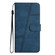 iPhone 17 Pro Max Skin-feel Stitching Leather Phone Case - Blue