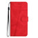 iPhone 17 Pro Max Skin-feel Stitching Leather Phone Case - Red