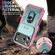 iPhone 17 Pro Max Sliding Camshield TPU + PC Phone Case with Holder - Green+Pink