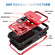 iPhone 17 Pro Max Sliding Camshield TPU + PC Phone Case with Holder - Red+Black