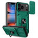 iPhone 17 Pro Max Sliding Camshield TPU+PC Phone Case with Card Slot - Dark Green