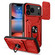 iPhone 17 Pro Max Sliding Camshield TPU+PC Phone Case with Card Slot - Red