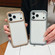 iPhone 17 Pro Max Solid Color Edge Transparency Acrylic TPU Phone Case - Grey