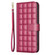 iPhone 17 Pro Max Square Texture Leather Phone Case - Red