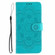 iPhone 17 Pro Max Sun Mandala Embossing Leather Phone Case - Blue