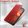 iPhone 17 Pro Max Suteni Baroque Calf Texture Buckle Wallet Leather Phone Case - Red