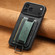 iPhone 17 Pro Max Suteni H13 Card Wallet Wrist Strap Holder PU Phone Case - Black