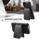 iPhone 17 Pro Max Suteni H15 MagSafe Oil Eax Leather Detachable Wallet Back Phone Case - Black