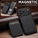 iPhone 17 Pro Max Suteni H16 Litchi Texture Leather Detachable Wallet Back Phone Case - Black