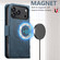iPhone 17 Pro Max SUTENI J07 Multifunctional Horizontal Flip Magsafe Leather Phone Case - Blue