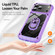iPhone 17 Pro Max TPU + PC Lens Protection Phone Case with Ring Holder - Blue