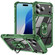 iPhone 17 Pro Max TPU + PC Lens Protection Phone Case with Ring Holder - Green