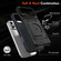 iPhone 17 Pro Max TPU+PC Shockproof Card Phone Case with Metal Ring Holder - Black