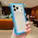 iPhone 17 Pro Max Transparent Matte TPU Hybrid PC 3-in-1 Phone Case - Blue