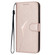 iPhone 17 Pro Max Triangle Pattern Buckle Clasp Leather Phone Case - Rose Gold
