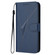 iPhone 17 Pro Max Triangle Pattern Buckle Clasp Leather Phone Case - Royal Blue