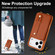 iPhone 17 Pro Max Wristband Vertical Flip Wallet Back Cover Phone Case with Long Lanyard - Brown
