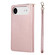iPhone 17 Air 9 Card Slots Zipper Wallet Bag Leather Phone Case - Rose Gold
