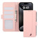 iPhone 17 Air ABEEL Delicate Texture Splicing RFID Leather Phone Case - Pink