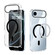 iPhone 17 Air ABEEL MagSafe Magnetic Color Ring Anti-scratch Transparent Phone Case - Black