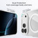 iPhone 17 Air ABEEL MagSafe Magnetic Color Ring Anti-scratch Transparent Phone Case - Blue