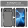 iPhone 17 Air Armor Glaze PC Hybrid TPU Phone Case - Black