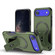 iPhone 17 Air Armor Magsafe Holder PC Hybrid TPU Phone Case - Army Green