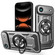 iPhone 17 Air Armor Rotating Holder MagSafe Phone Case - Grey