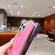 iPhone 17 Air Bright Shadow Magsafe Discoloration Phone Case with Wrist Strap - Pink
