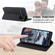 iPhone 17 Air Business Solid Color Magnetic RFID Leather Phone Case - Black