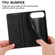iPhone 17 Air Business Solid Color Magnetic RFID Leather Phone Case - Black