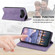 iPhone 17 Air Business Solid Color Magnetic RFID Leather Phone Case - Purple